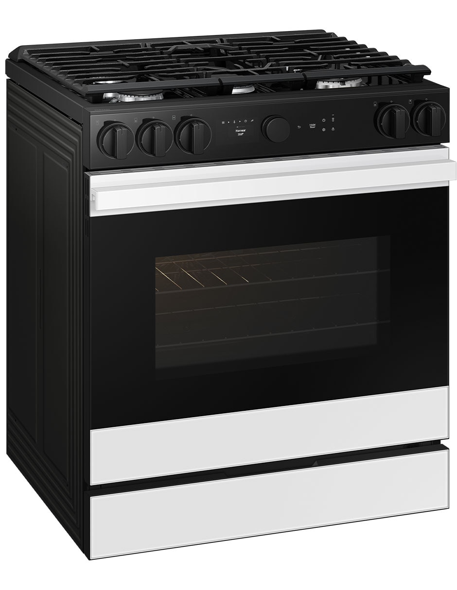 Estufa de piso a gas lp Bespoke 76.1 cm NSG6DB850012AX de 5 quemadores 2