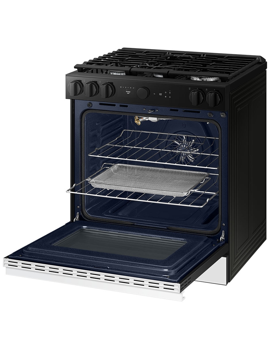 Estufa de piso a gas lp Bespoke 76.1 cm NSG6DB850012AX de 5 quemadores 6