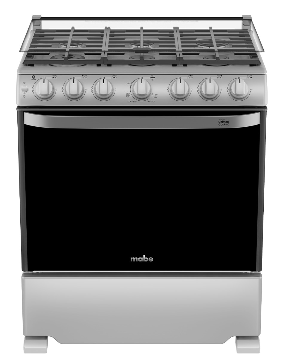 Estufa de piso a gas lp Mabe 76.60 cm EM7657CFIS0 de 6 quemadores