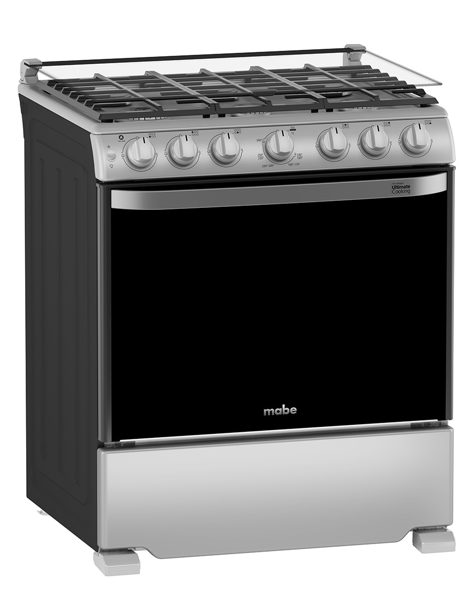 Estufa de piso a gas lp Mabe 76.60 cm EM7657CFIS0 de 6 quemadores