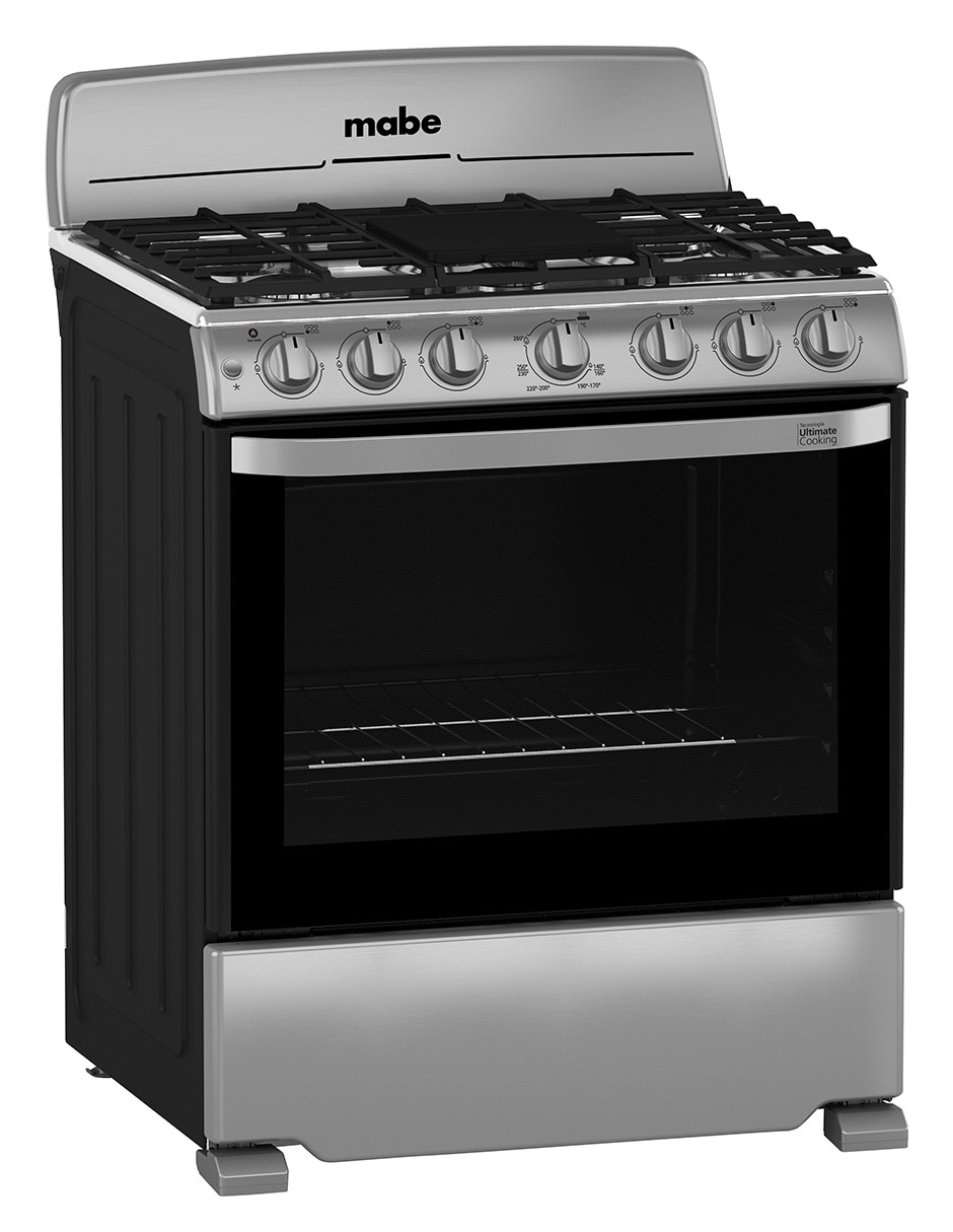 Estufa de piso a gas lp Mabe 76.60 cm EM7654BFIS3 de 6 quemadores
