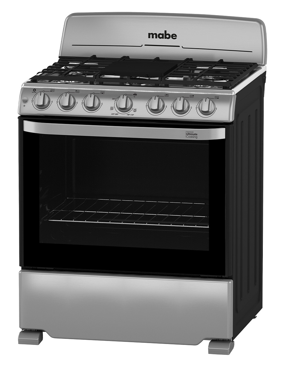 Estufa de piso a gas lp Mabe 76.60 cm EM7654BFIS3 de 6 quemadores