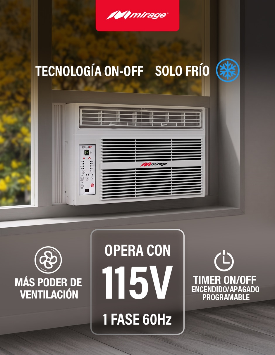 Aire acondicionado de ventana No aplica Frío 5000 BTU MACC0511N 115 V 7