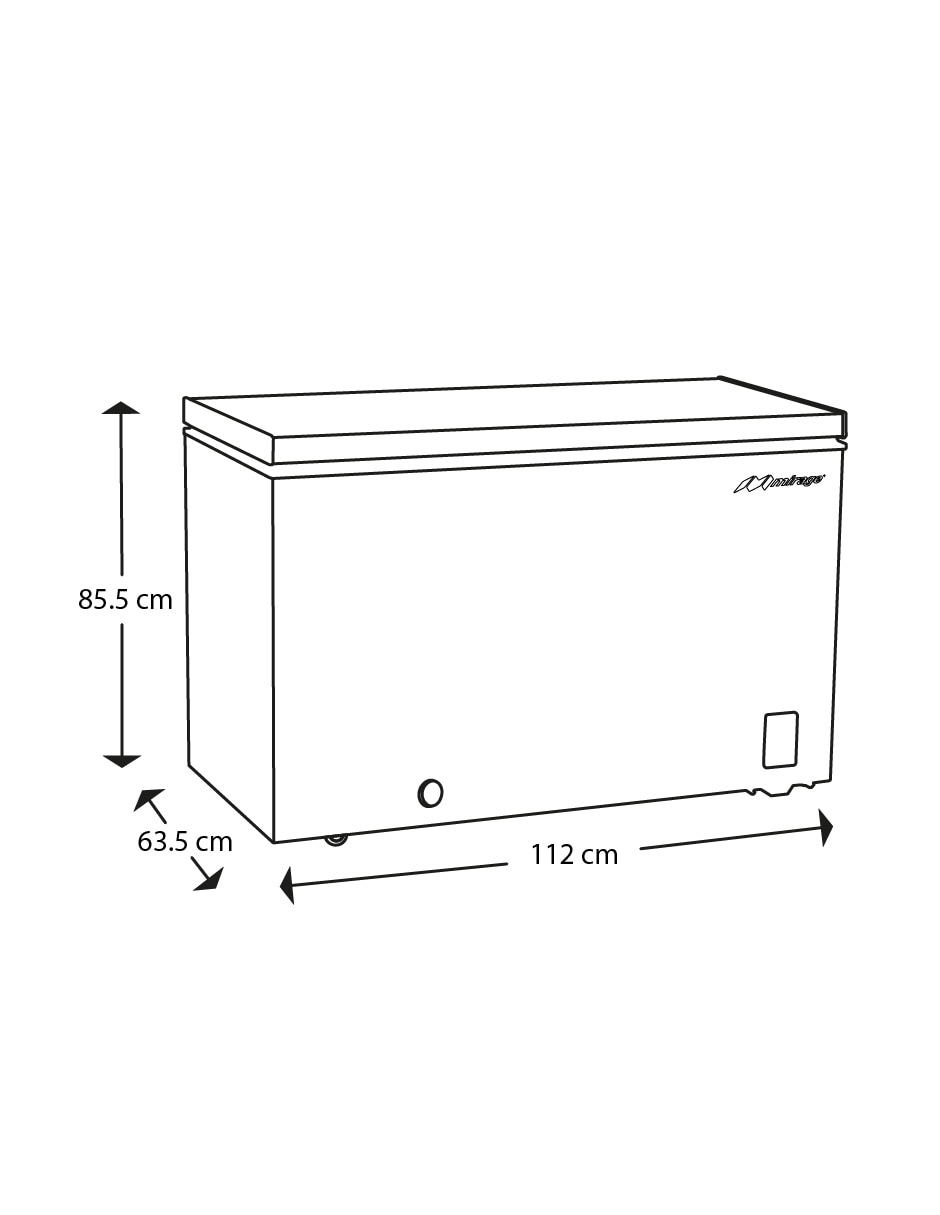 Congelador MCP30HB Horizontal 10 pies cúbicos 10