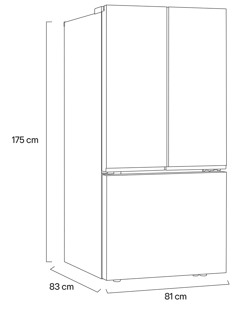 Refrigerador french door 25 pies cúbicos inverter y no frost GM65BPT 11