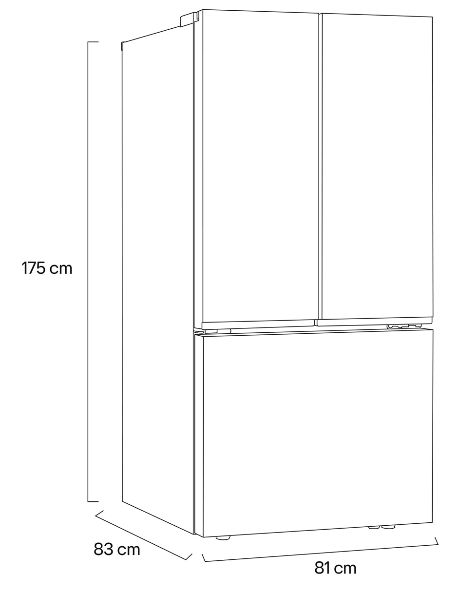 Refrigerador french door 25 pies cúbicos inverter y no frost GM65BPP 11