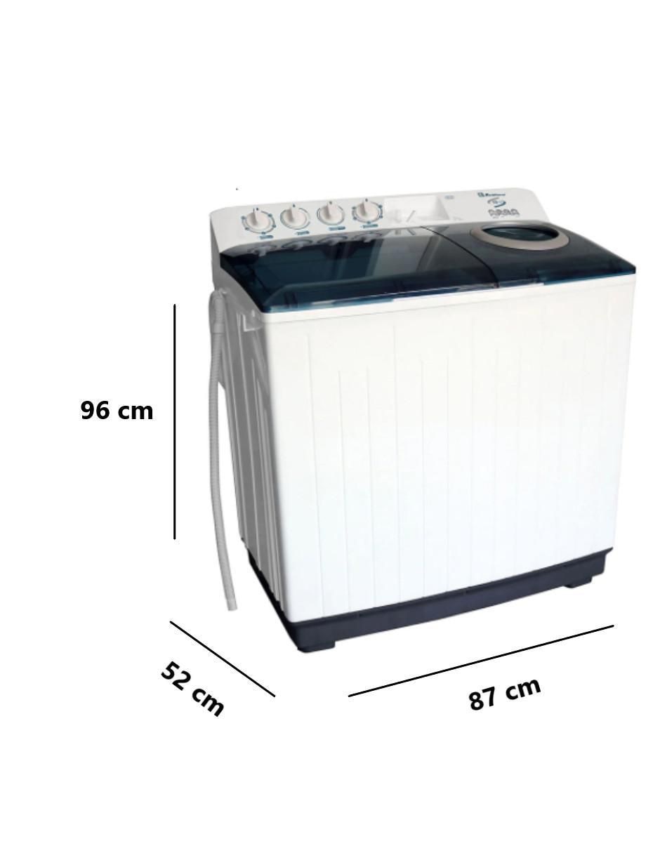 Lavadora doble tina 13 kg manual carga superior ldm-13blanca 5
