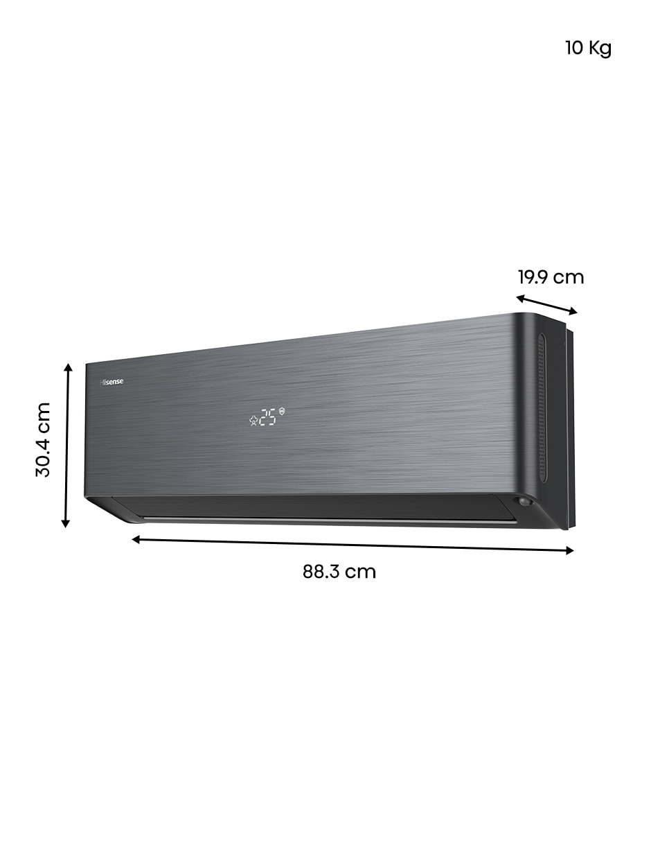 Aire acondicionado mini split inverter Hisense High End Frío y calor 12000 BTU ARU122VQW 220 V