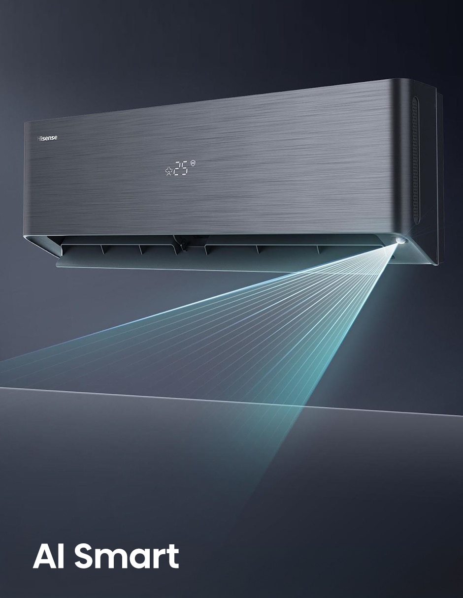 Aire acondicionado mini split inverter Hisense High End Frío y calor 12000 BTU ARU122VQW 220 V