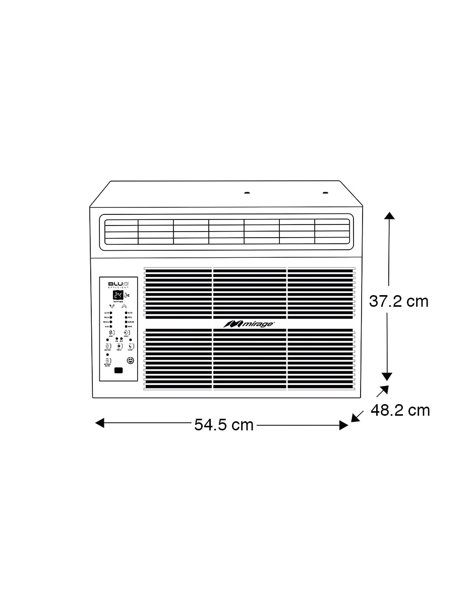 Aire acondicionado de ventana Mirage frío 12000 BTU MACC1211N 115 V