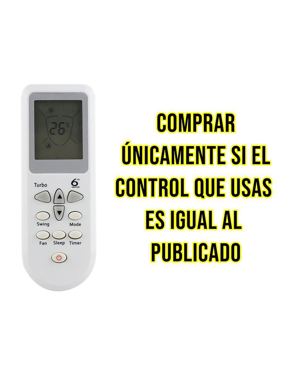 Control remoto para aire acondicionado Control Expert CE-W6 minisplit Whirlpool