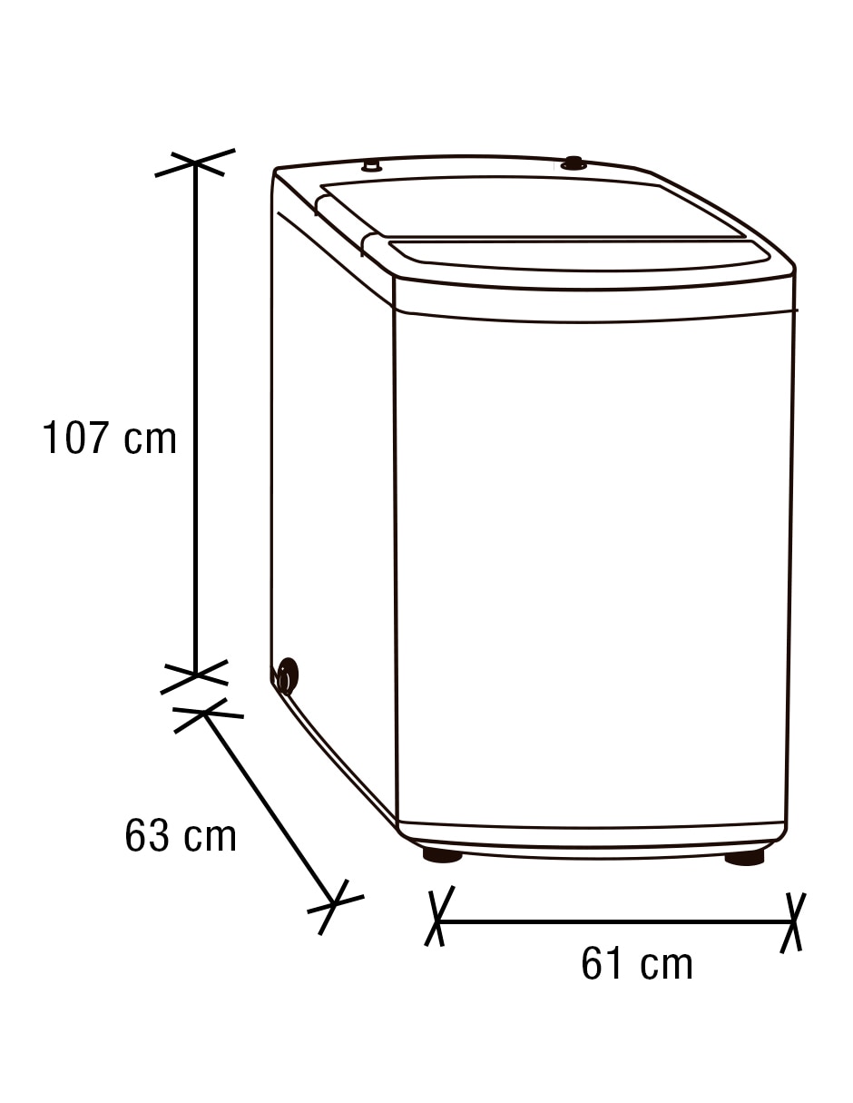 Lavadora 19 kg automática carga superior lwm-19iir frankfurt 11