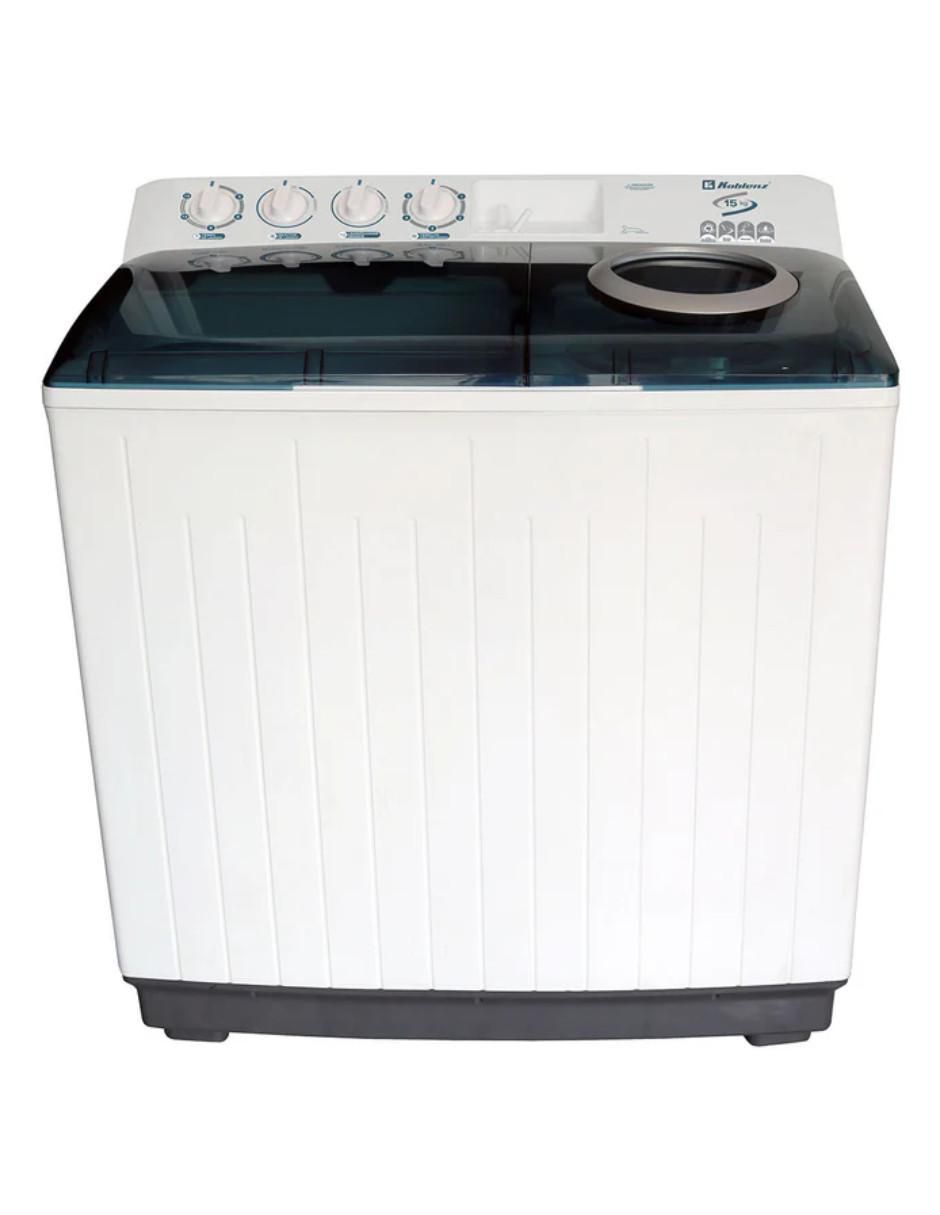 Lavadora doble tina 16 kg semiautomática carga superior ldm-15blanca 1