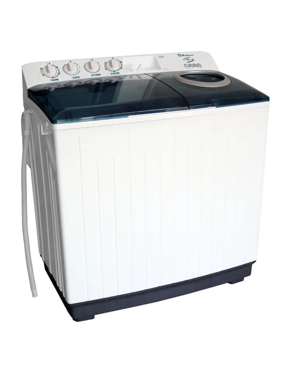 Lavadora doble tina 16 kg semiautomática carga superior ldm-15blanca 2