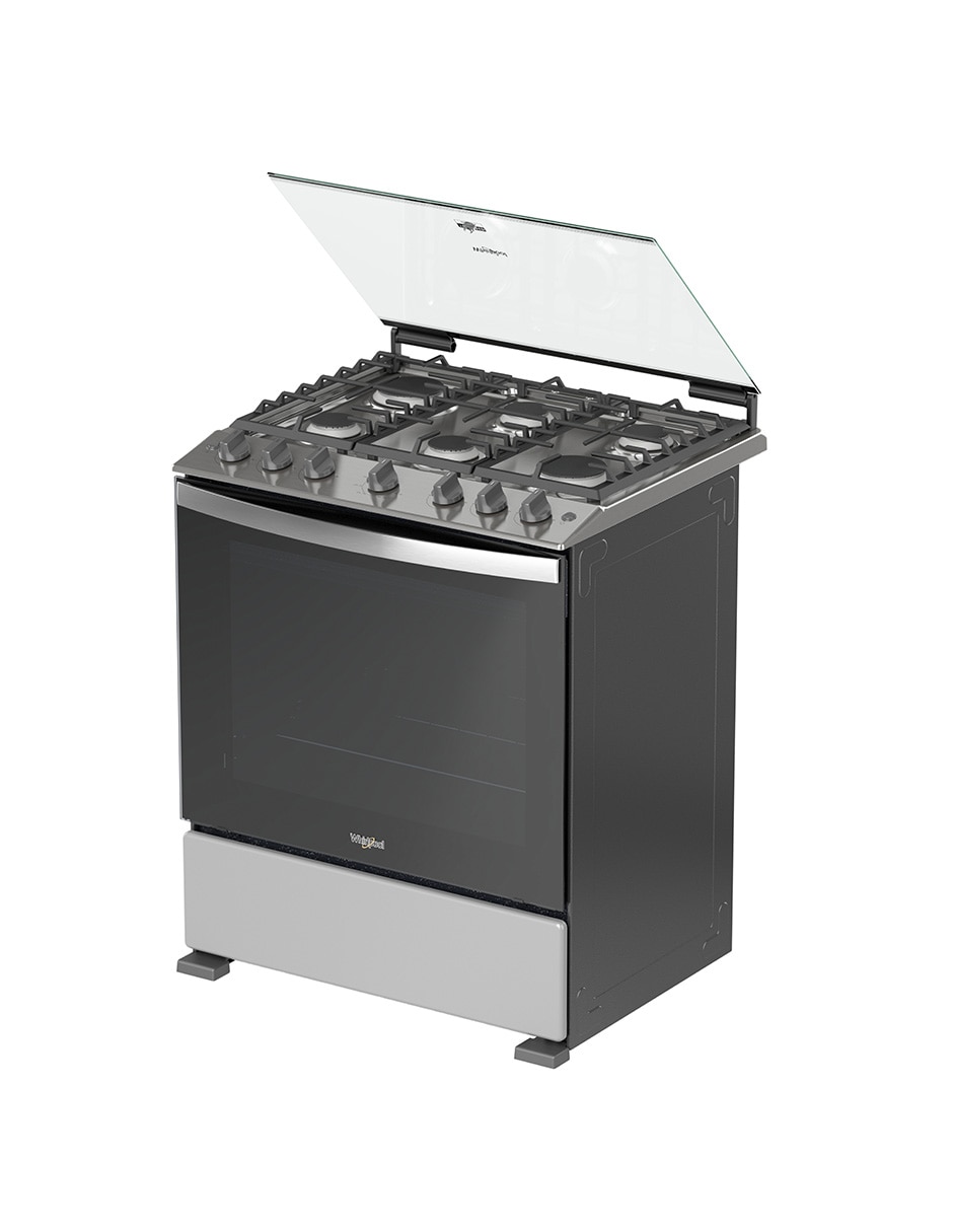Estufa de piso a gas natural/lp Whirlpool 76 cm WFR5200D de 6 quemadores