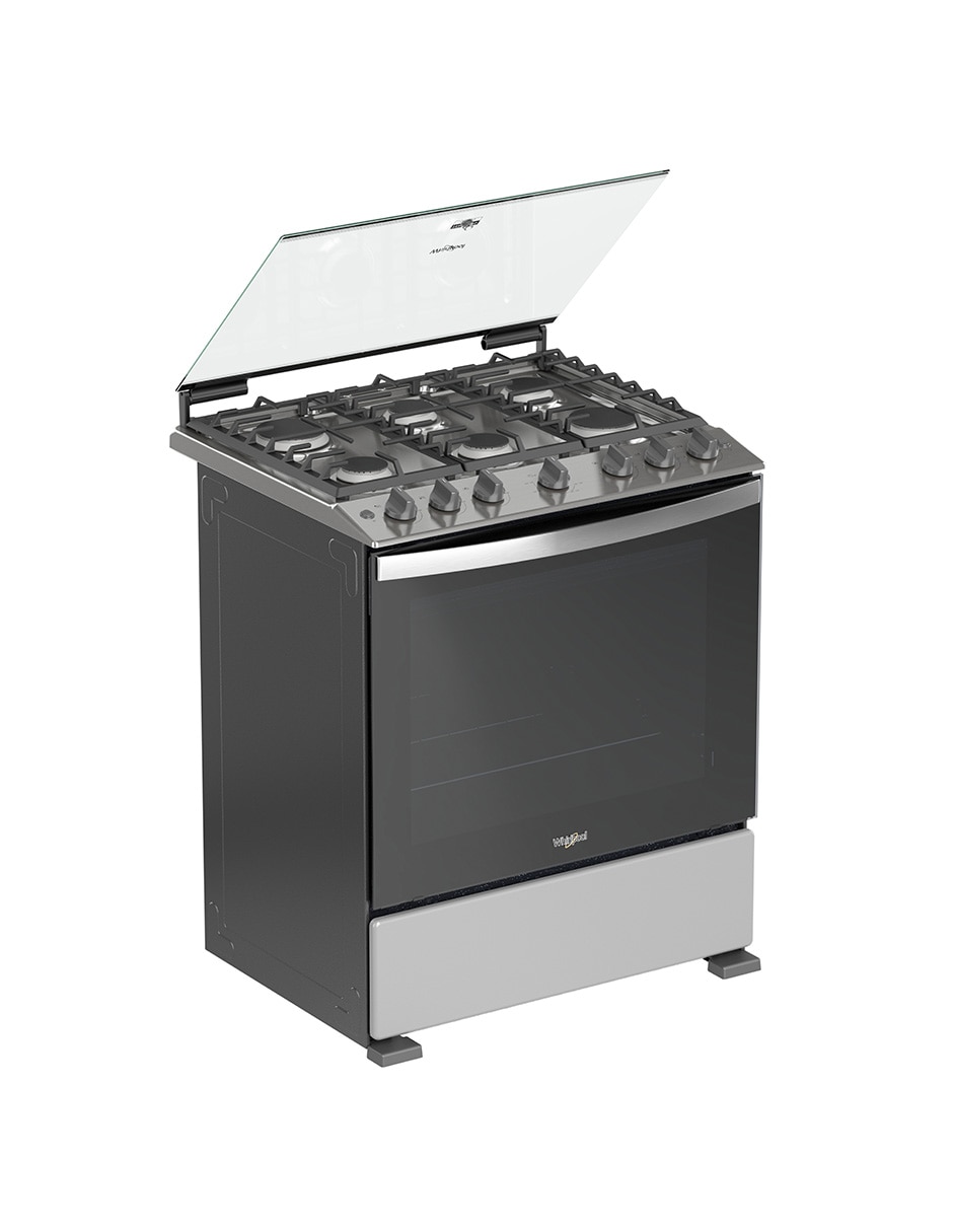 Estufa de piso a gas natural/lp Whirlpool 76 cm WFR5200D de 6 quemadores