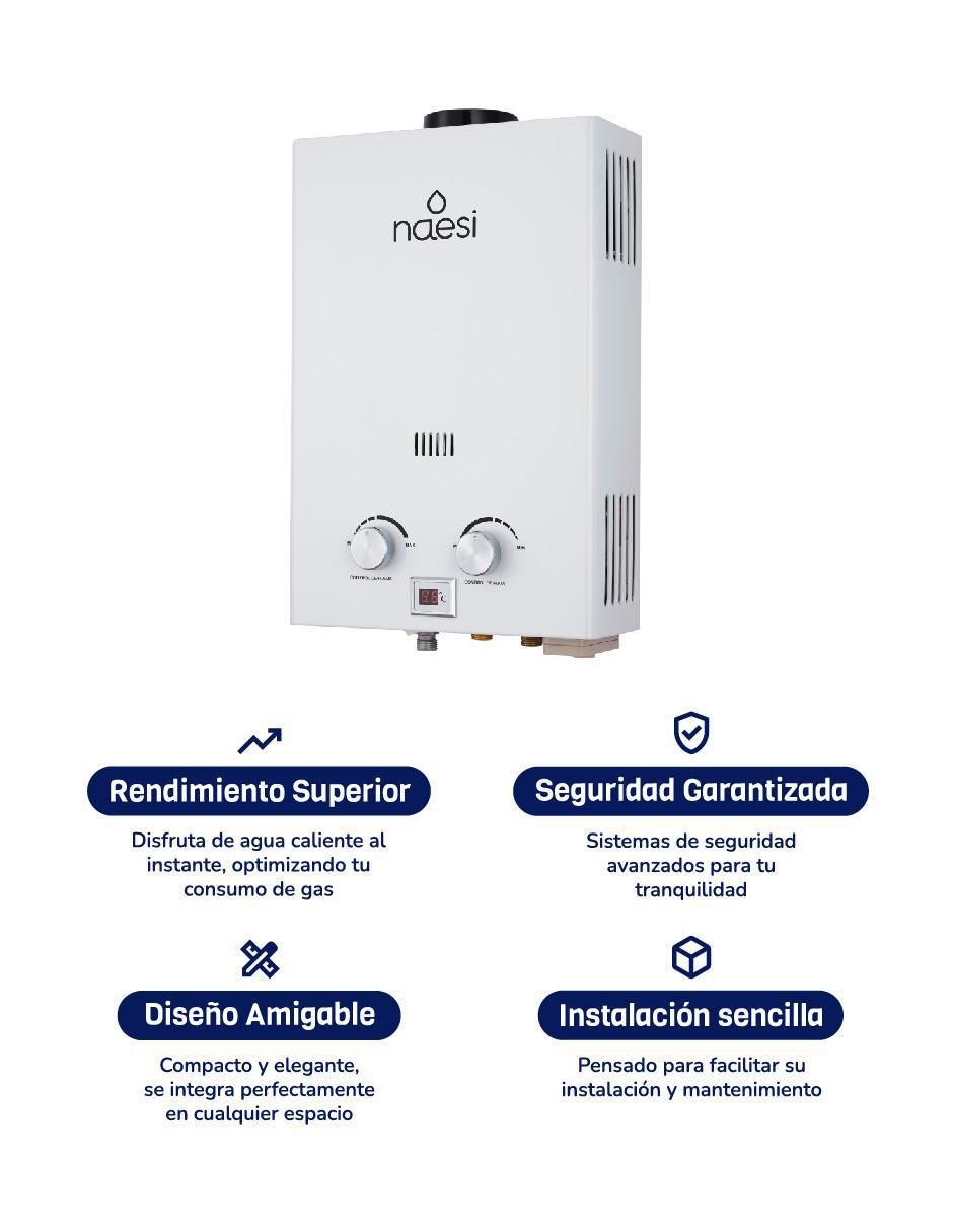 Calentador de paso naesi an202 12 l gas lp