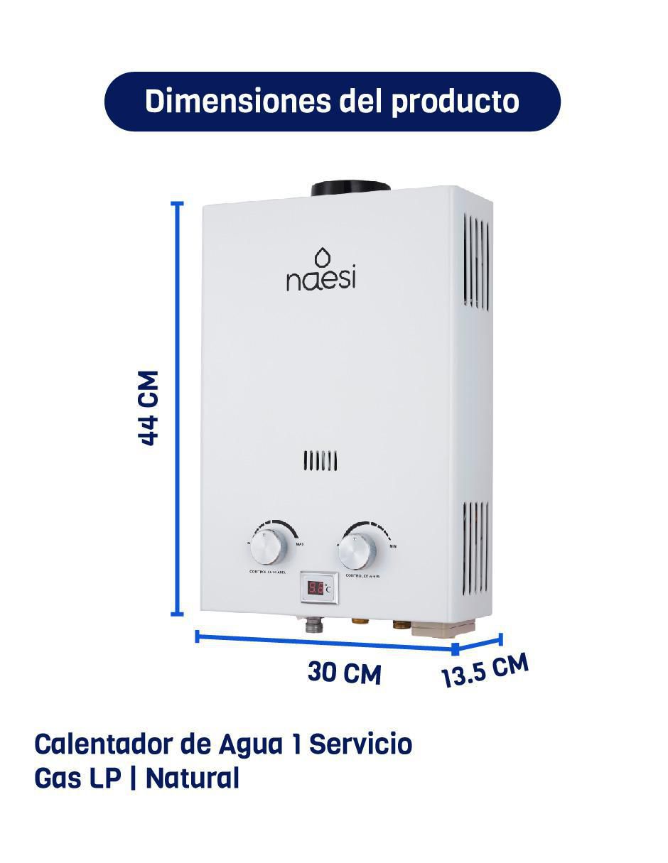Calentador de paso naesi an202 12 l gas lp