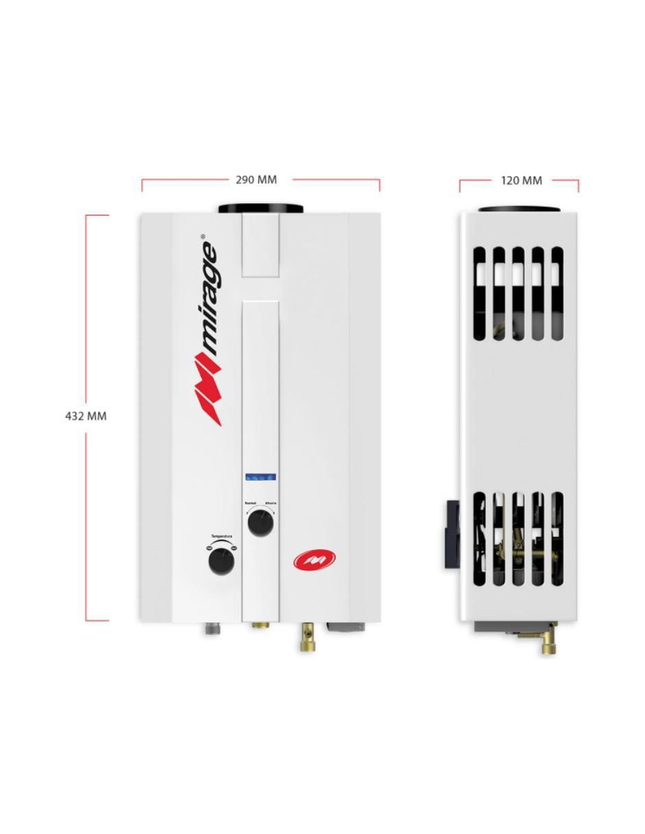 Calentador instantáneo Mirage MBF06ED 6 L gas lp
