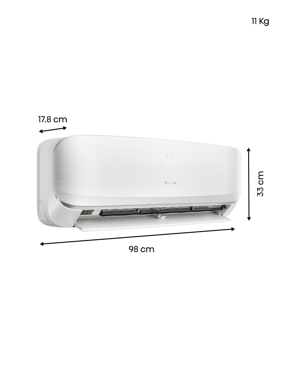 Aire acondicionado mini split inverter Hisense Frío y calor 12000 BTU AA.ARU122NFW.12.220V 220 V