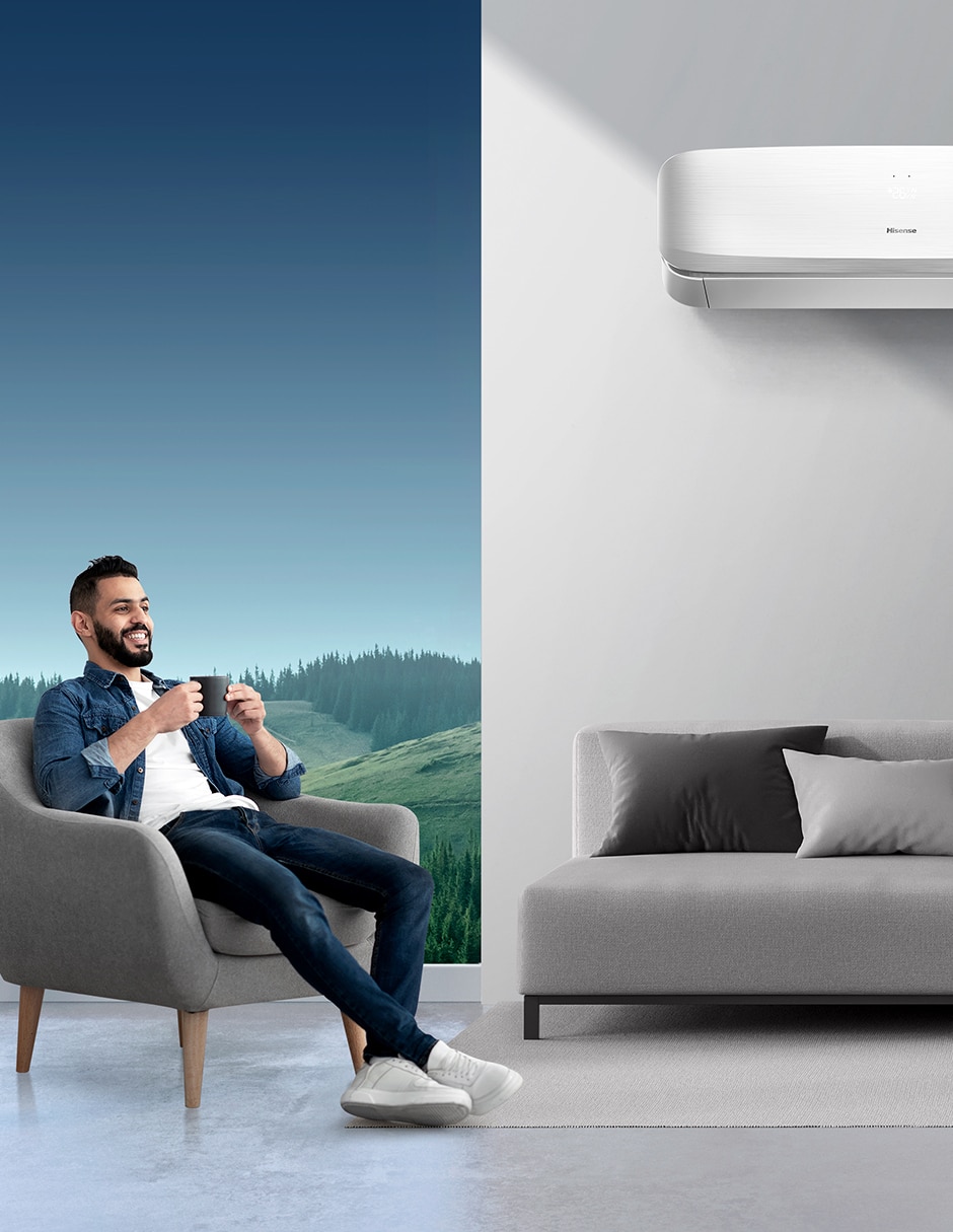 Aire acondicionado mini split inverter Hisense Frío y calor 12000 BTU AA.ARU122NFW.12.220V 220 V