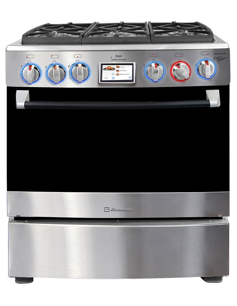 Estufa de piso a Gas natural/lp 76 cm KZ.COMBO.EST.AI.PARIS. de 6 quemadores