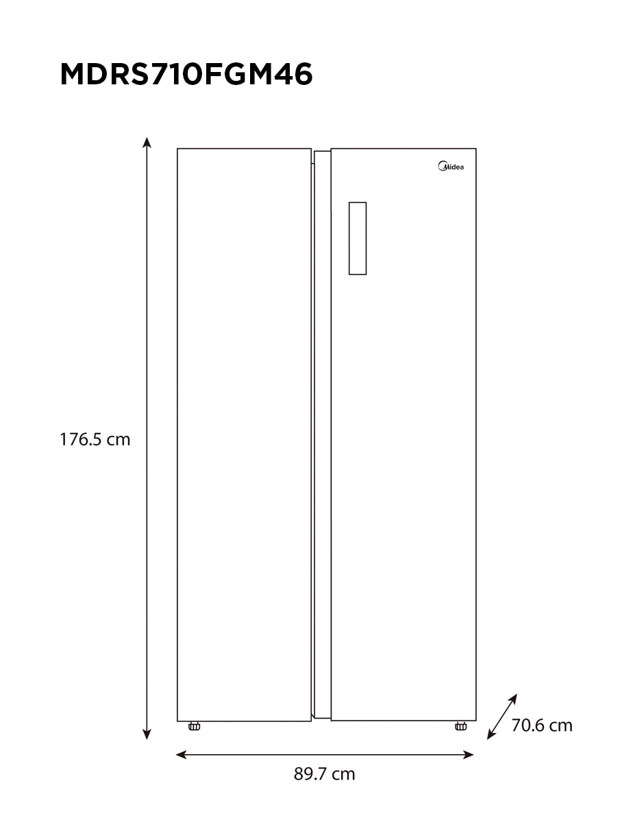 Refrigerador dúplex 20 pies cúbicos inverter y no frost MDRS710FGM46 11