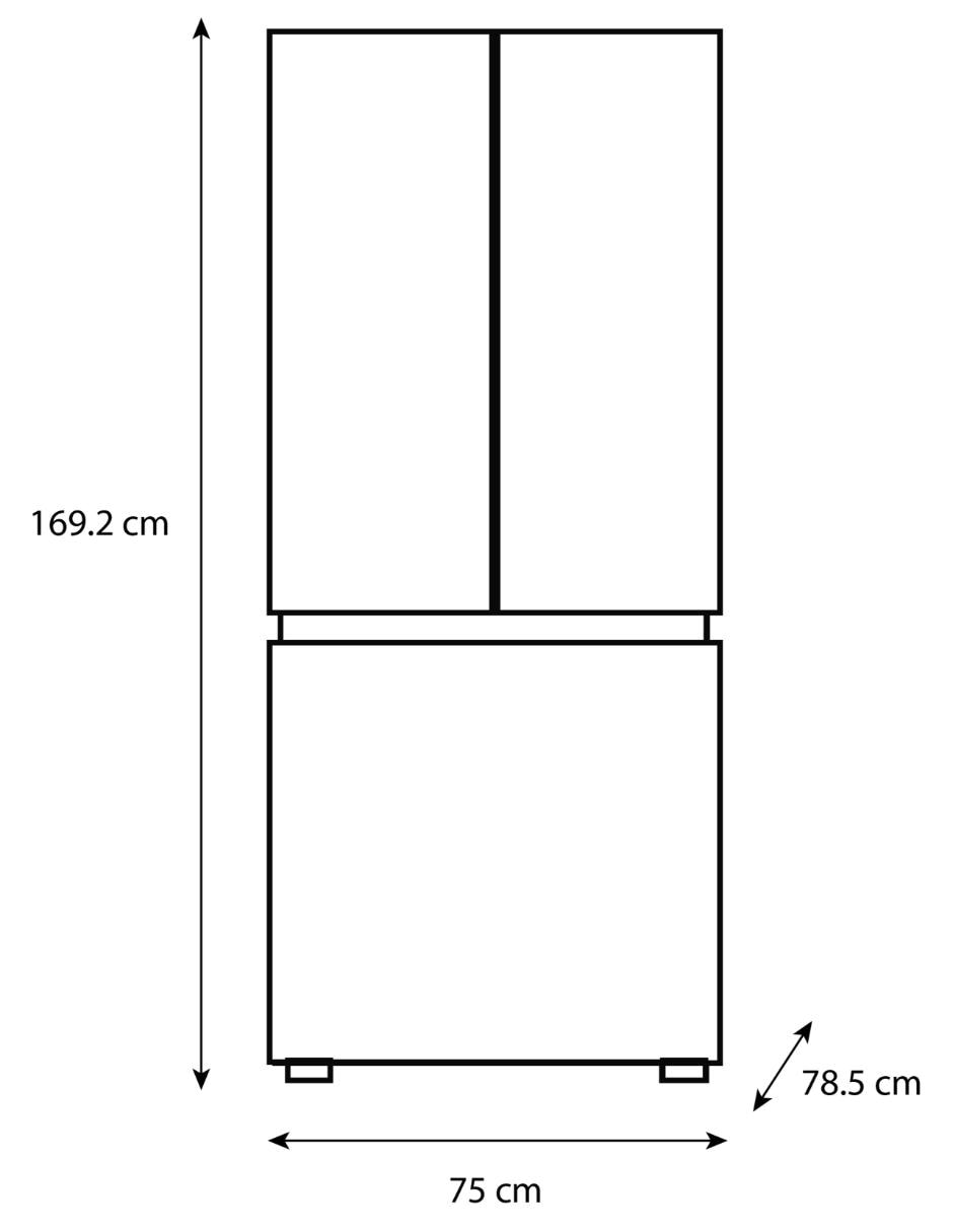 Refrigerador french door 19 pies cúbicos inverter no frost MDRF700FGM28 13