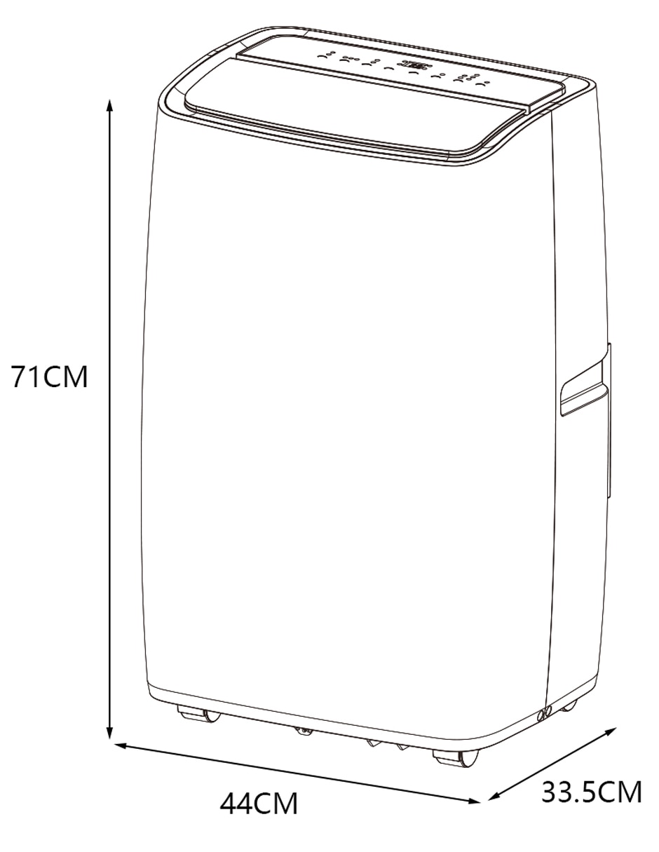Aire acondicionado portátil Frío y calor 14000 BTU 3031 100 V 7