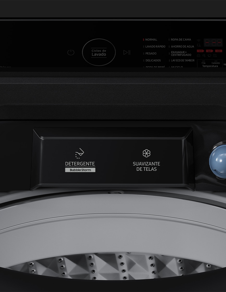 Lavadora Samsung 19 kg automática carga superior WA19CG6746BVAX