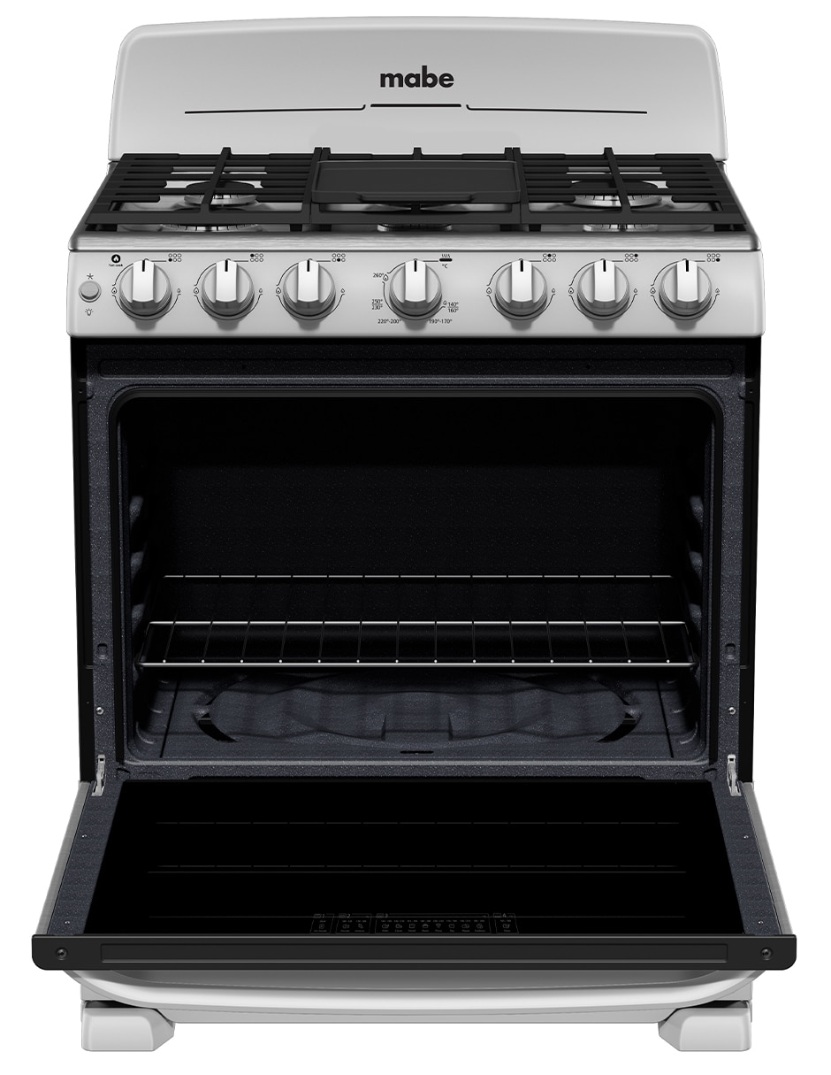 Combo estufa de piso a gas LP 76 cm EM7659BFIS3CMP76 de 6 quemadores + campana 7