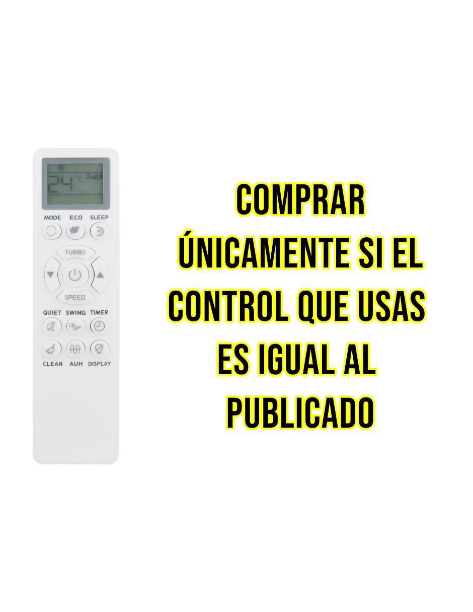 Control remoto para aire acondicionado Control Expert CE-NEX Mirage minisplit Nex