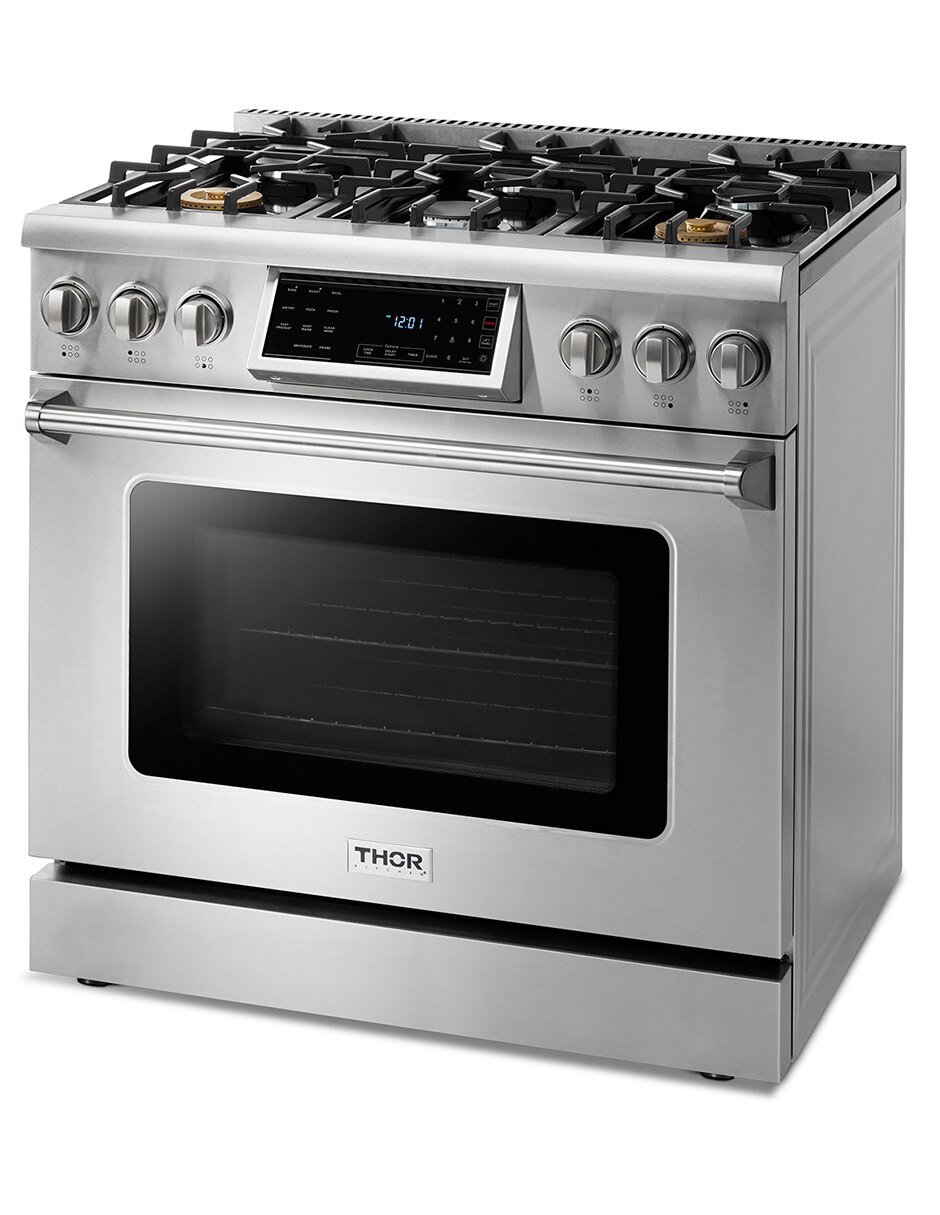 Estufa de piso a gas lp 90 cm TRG3601LP de 6 quemadores 9