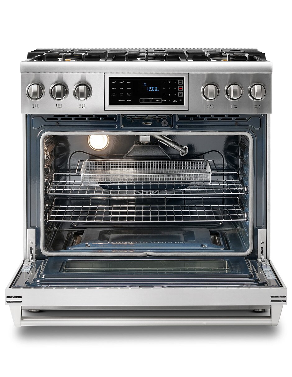 Estufa de piso a gas lp 90 cm TRG3601LP de 6 quemadores 10