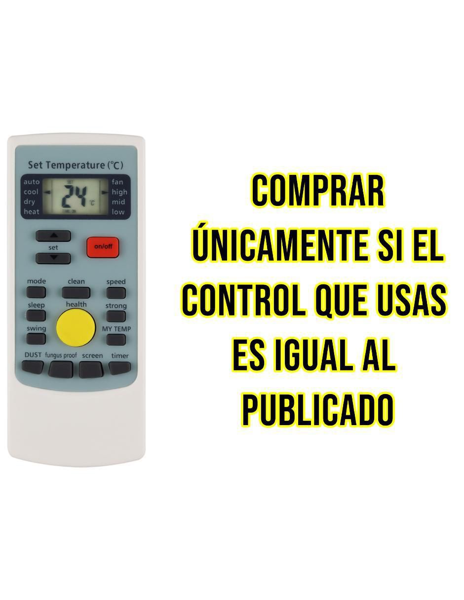 Control remoto para aire acondicionado CE-MA67 Mabe Minisplit aire acondicionado Inverter Ykr-h/009e 8