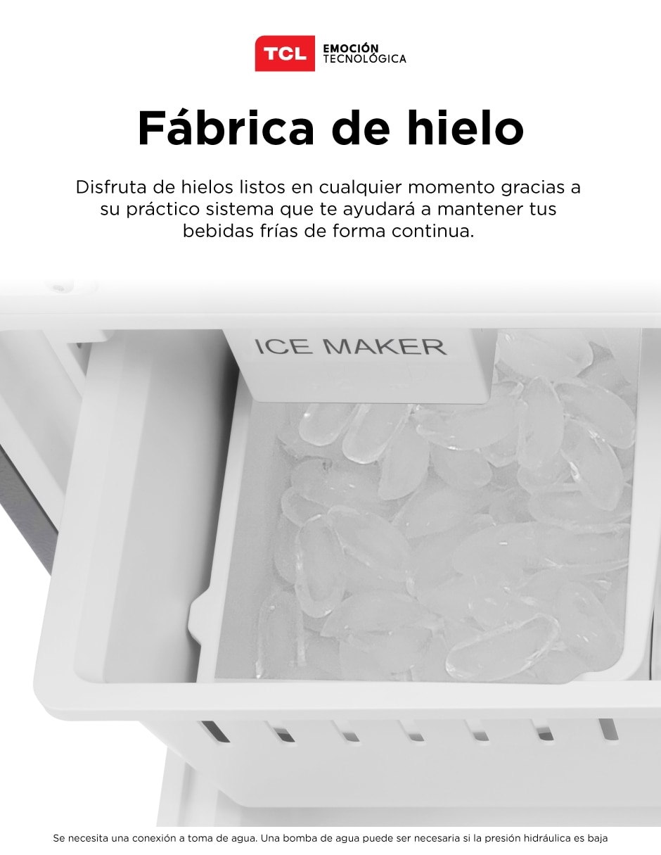 Refrigerador french door 18 pies cúbicos inverter y no frost TFR18SI Refrigerador french door 18 pies cúbicos inverter y no frost TFR18SI