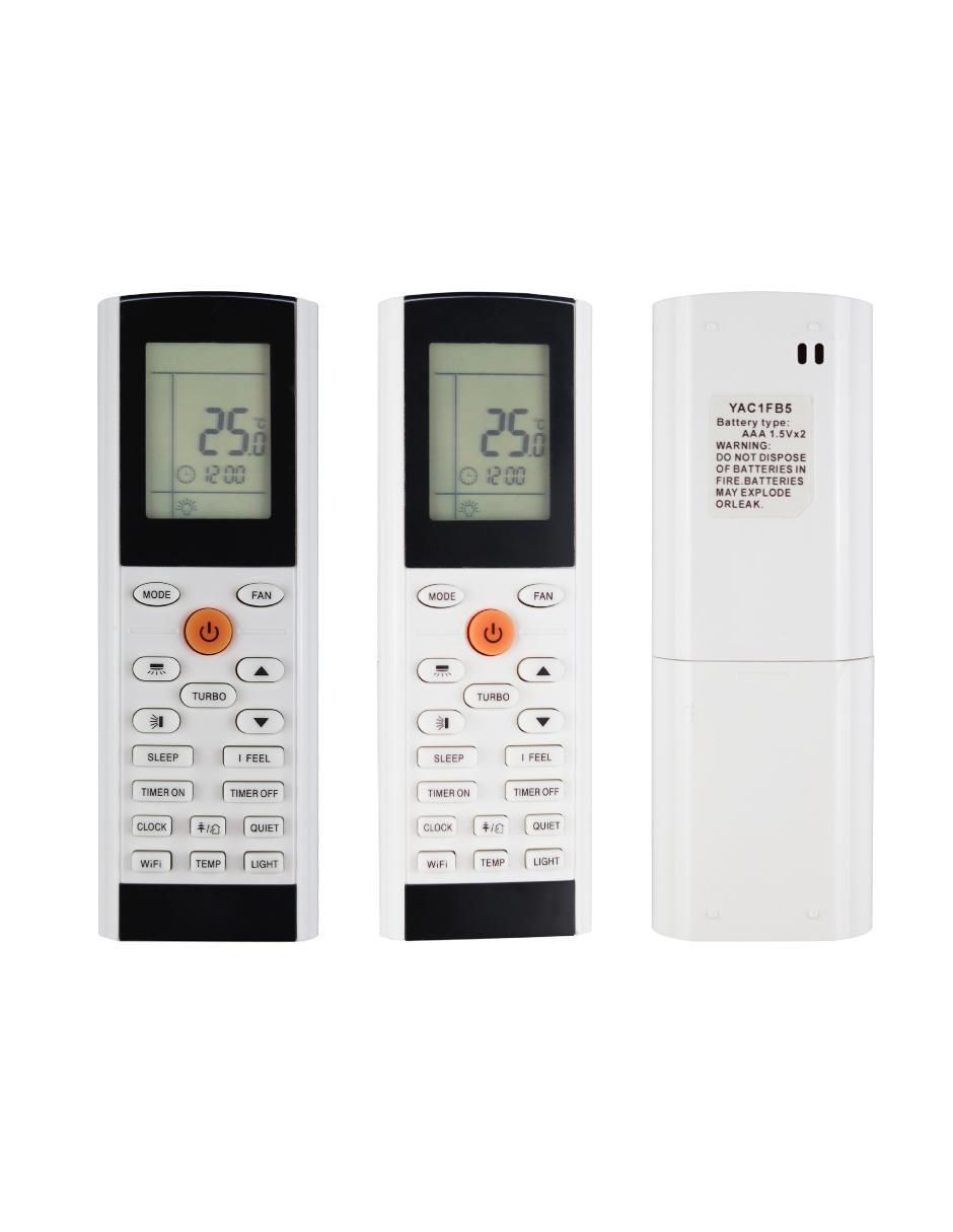 Control remoto para aire acondicionado Control Expert CE-TG16 Trane, Benelux, Gree, Minisplit YAC1FB5 YAC1FB7