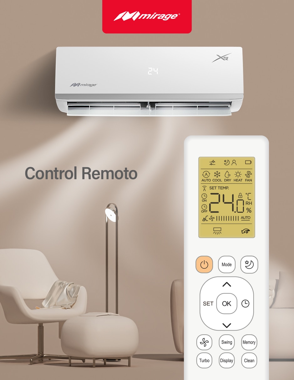 Aire acondicionado mini split Frío y calor 12000 BTU SETCXC120T 5