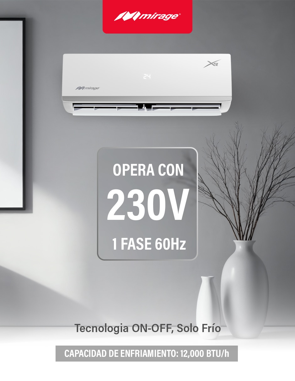 Aire acondicionado mini split Frío 12000 BTU SETCXF121T 6