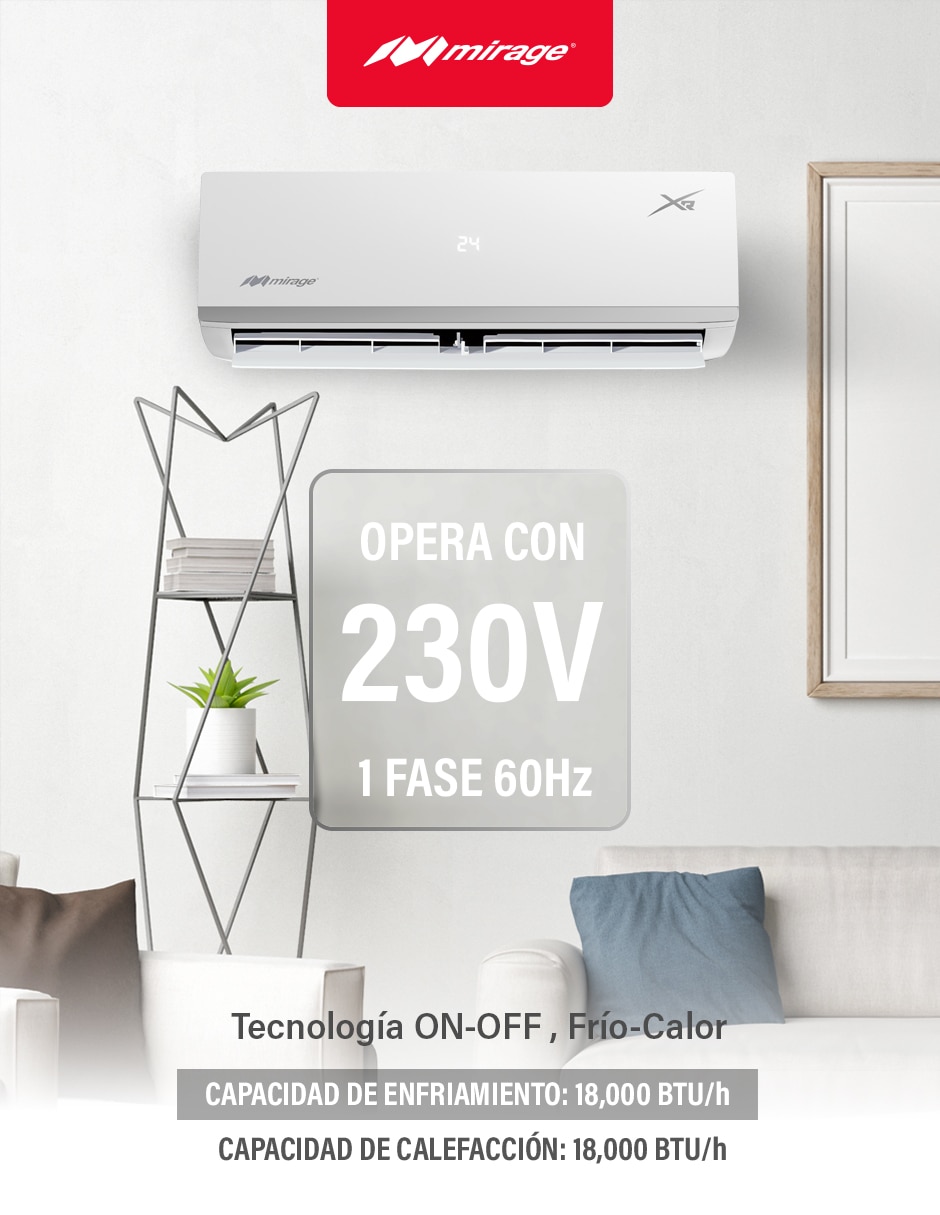 Aire acondicionado mini split Frío y calor 18000 BTU SETCXC181T 6