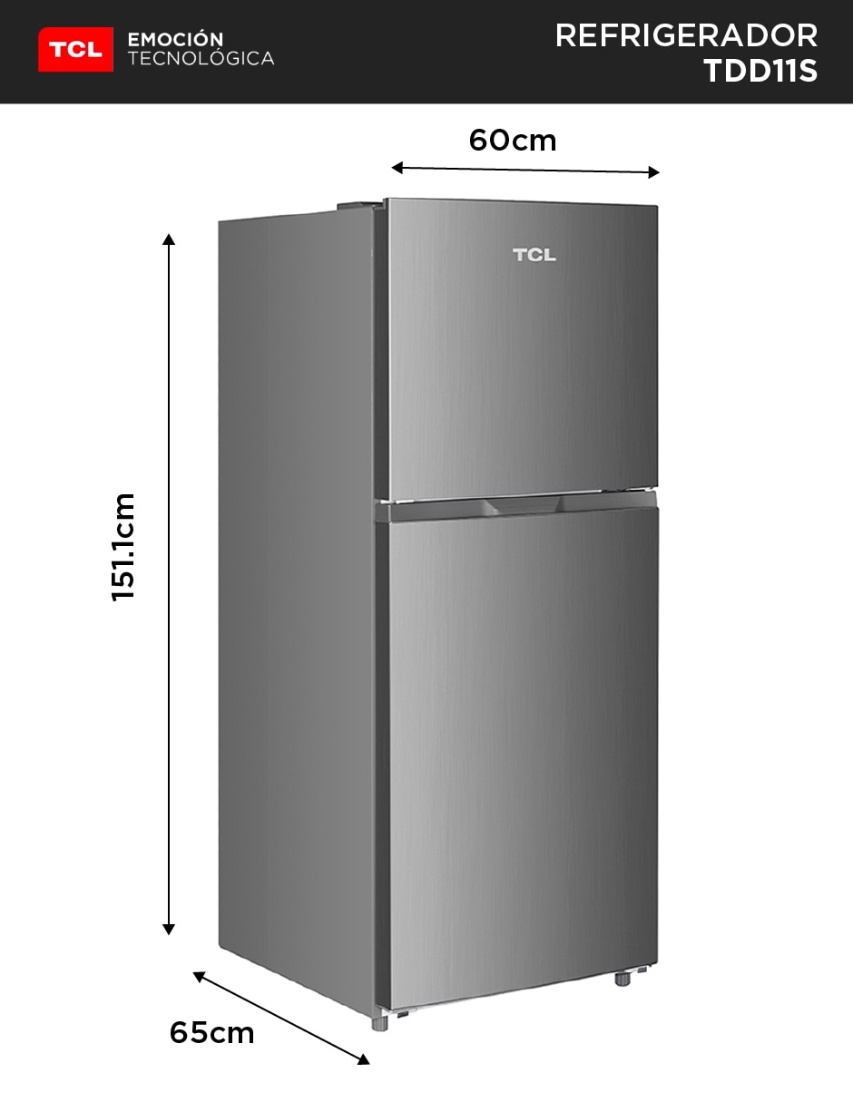 Refrigerador top mount 11 pies cúbicos TDD11S 6