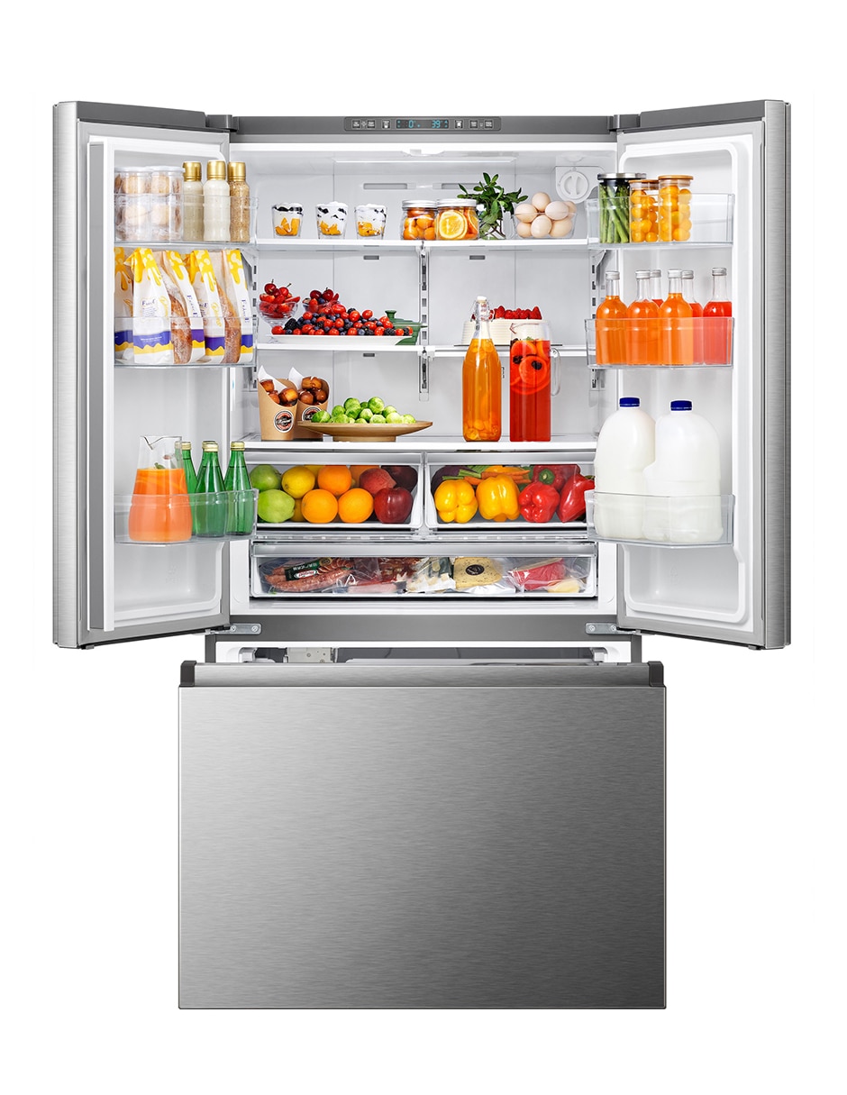 Refrigerador french door 27 pies cúbicos inverter y no frost y fábrica de hielo RF27N6ISX 5