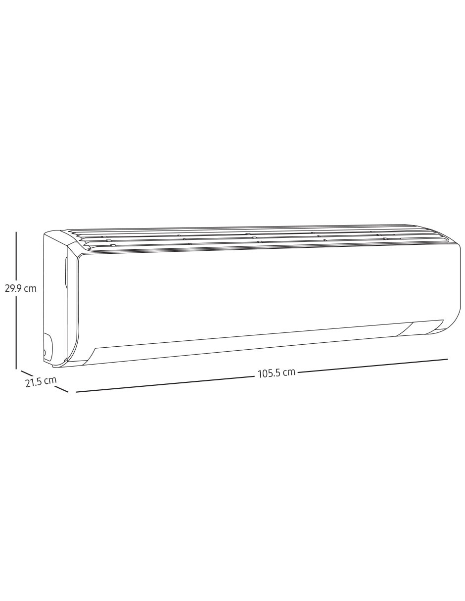 Aire acondicionado mini split inverter Frío 24000 BTU AR50F24D1BH/AX 220 V 10