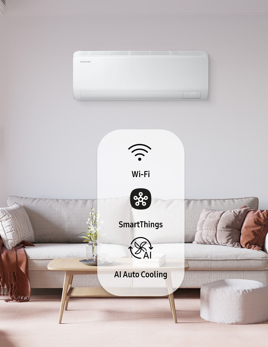 Aire acondicionado mini split inverter Samsung Frío 24000 BTU AR50F24D1BH/AX 220 V