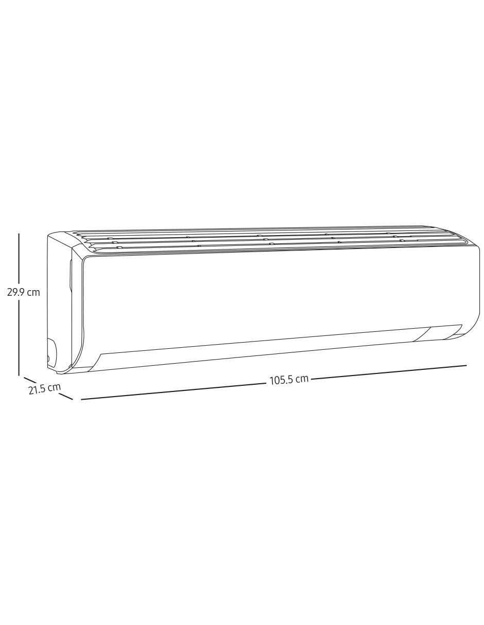 Aire acondicionado mini split inverter Samsung Frío 18000 BTU AR50F18D1BH/AX 220 V