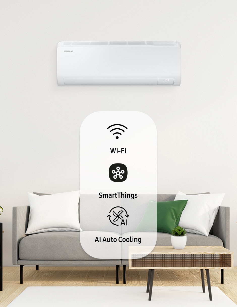 Aire acondicionado mini split inverter Samsung Frío 18000 BTU AR50F18D1BH/AX 220 V