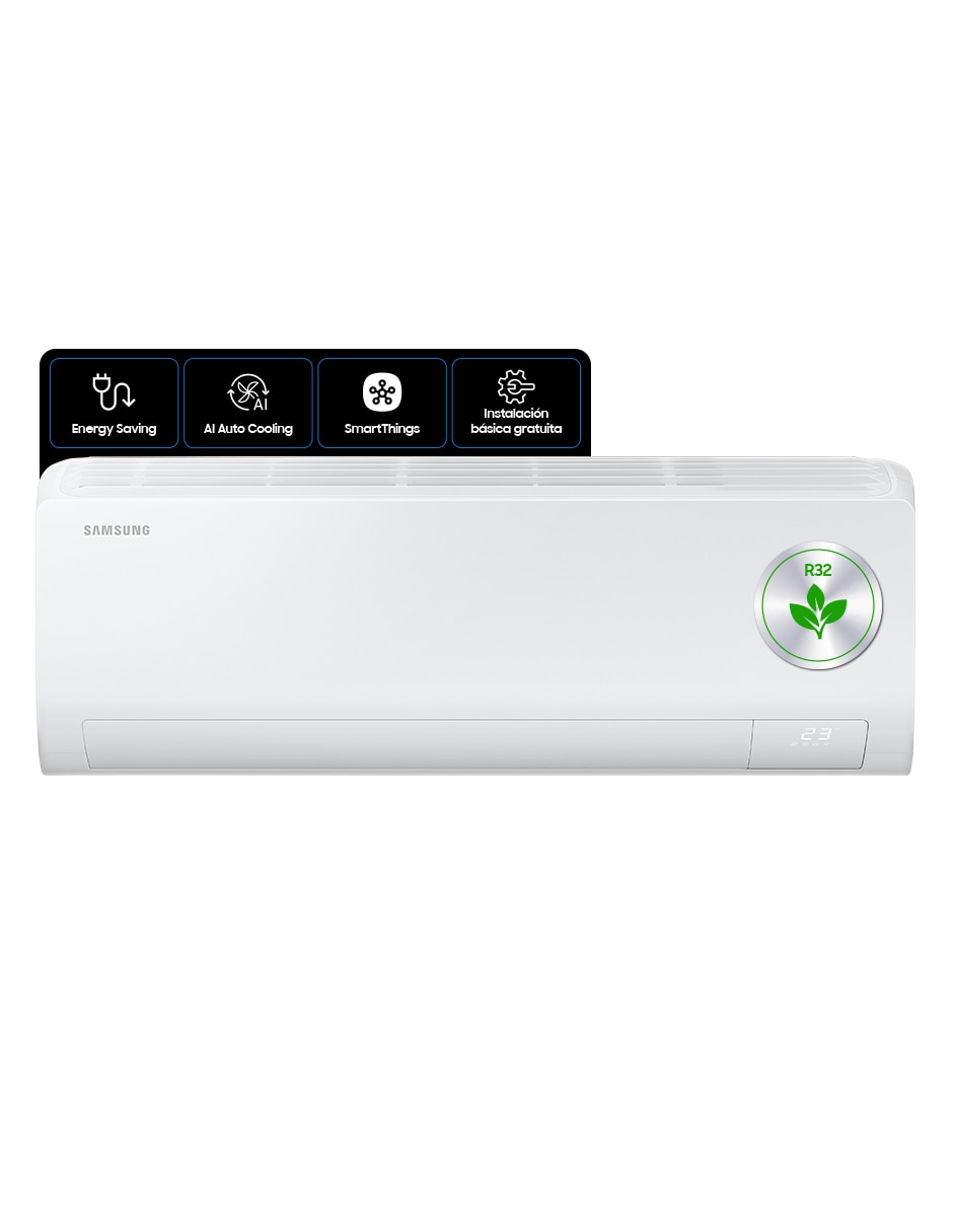 Aire acondicionado mini split inverter Samsung Frío 12000 BTU AR50F12D1BH/AX 220 V