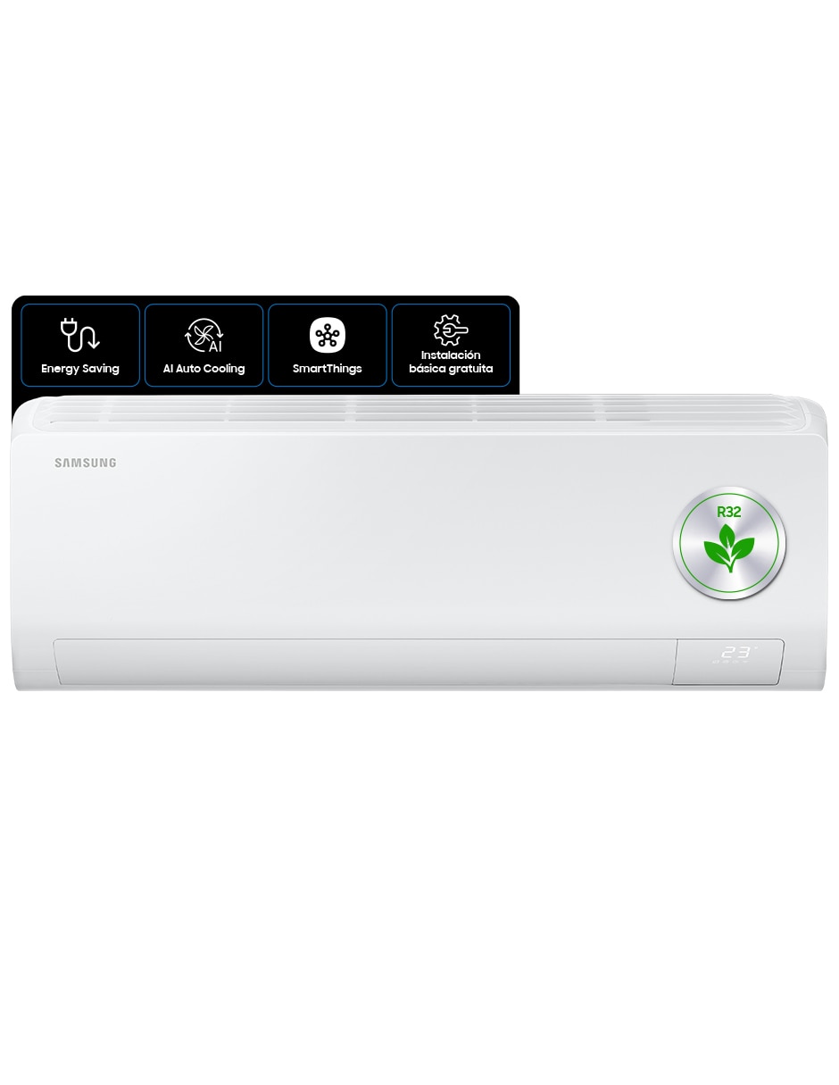 Aire acondicionado mini split inverter Samsung Wind Frío AR50F12D1VH/AX 127 V