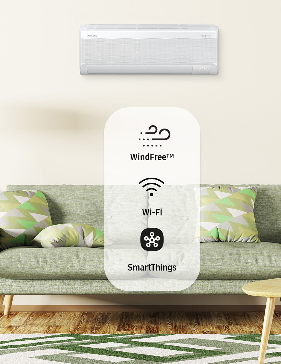 Aire acondicionado mini split inverter Samsung Frío y calor AR60F12C1HW/AX 220 V
