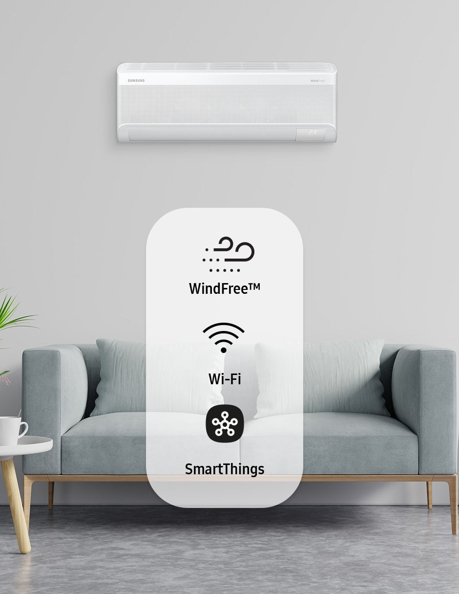 Aire acondicionado mini split inverter Samsung Windfree Frío AR60F12D1FW/AX 220 V